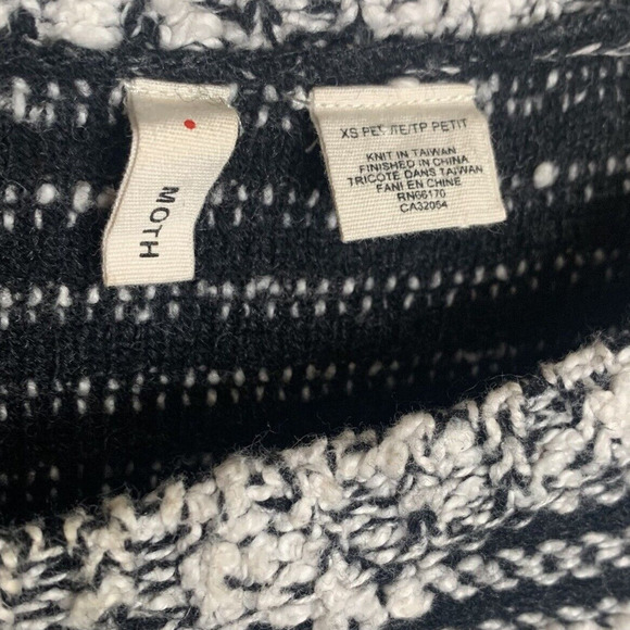 Anthro Moth Top Size X-Small Chunky Knit Sweater Whimsigoth Wool Blend Cozy - Picture 3 of 8